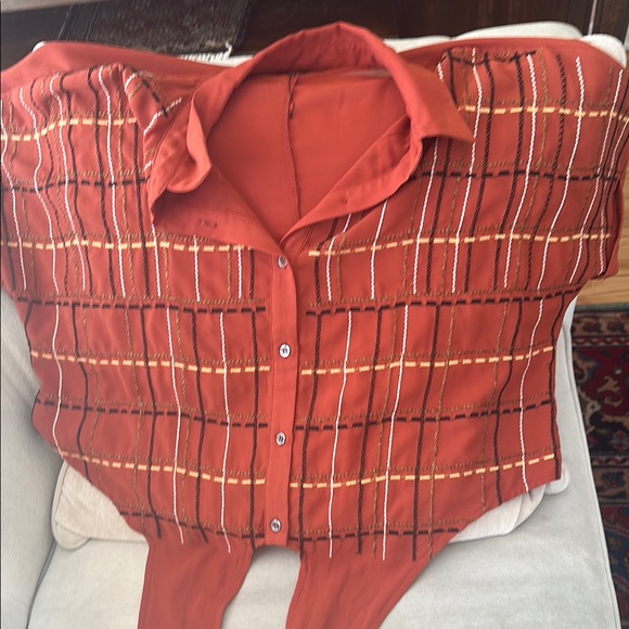 Miss Me Rust Blouse - Picture 1 of 4